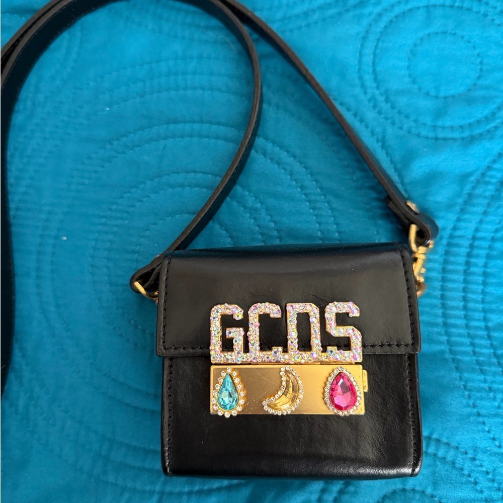Black Leather Crossbody Bag